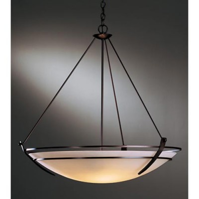 Mahogany Three-Light Bowl Pendant