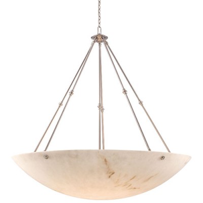 Virtuoso II Pewter Plated 12-Light Bowl Pendant