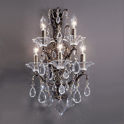 5 Light Garden Versailles Wall Sconce 