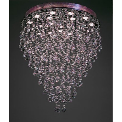  Andromeda Chrome Twenty Two-Light Semi Flush Mount