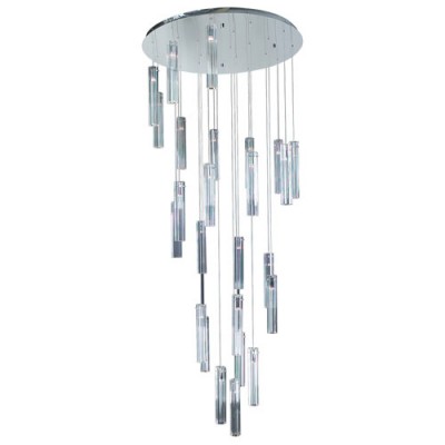 Segretto 25-Light Polished Chrome Pendant with K9 Optic Crystal Glass -Halogen