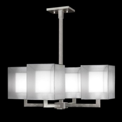  Silver Leafed Finish with Shimmering Screen of Platinum Organza