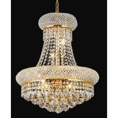8 Light Crystal chandelier gold plated