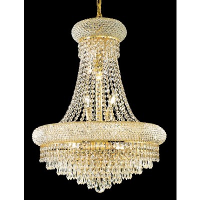 14 Light Crystal chandelier in gold finish