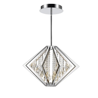 Bezel Chrome 26-Inch LED Pendant