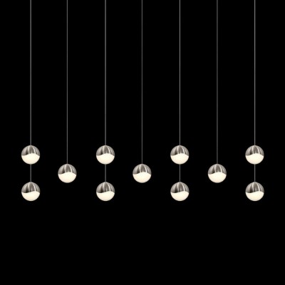 Satin Nickel 11-Light LED Pendant