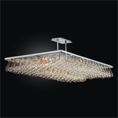 Genesis Chrome 52-Inch Island Pendant