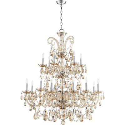 Chrome 37-Inch 18-Light Chandelier