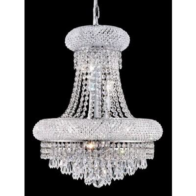 8 Light crystal chandelier chrome plated