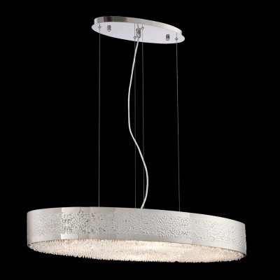Cara Satin Nickel Eight-Light Pendant