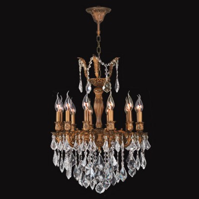 Gold Twelve-Light Chandelier