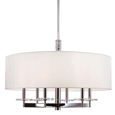 Polished Nickel Six-Light Pendant