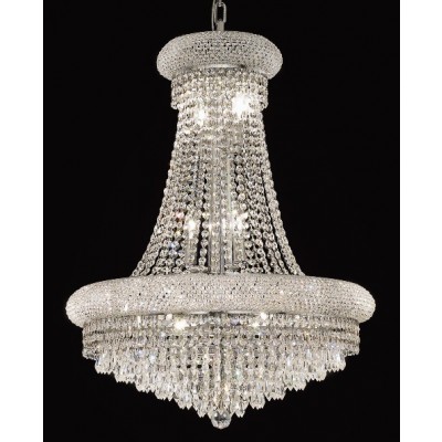 14 Light Crystal chandelier in chrome finish