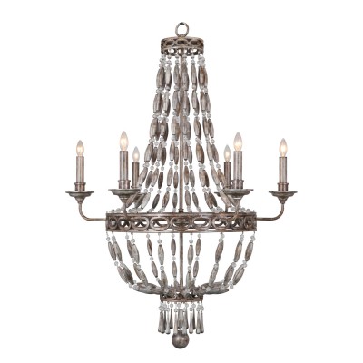 Washed Stone Six-Light Chandelier