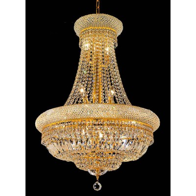 14 Light Crystal chandelier in gold finish