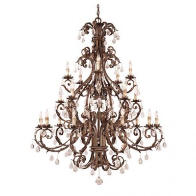 Silver Twenty-Light Chandelier