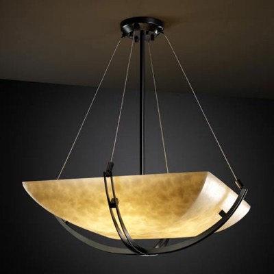 Group Clouds 36-Inch Bowl 6000 Lumen LED Pendant with Crossbar