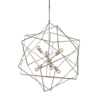 Silver Granello 31-Inch Six-Light Pendant