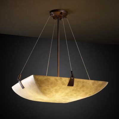 Group Clouds 36-Inch Bowl 6000 Lumen LED Pendant with Tapered Clips