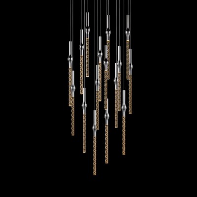 Polished Chrome 16-Light LED Pendant