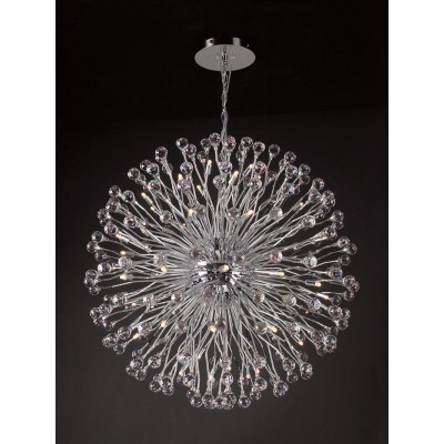 54 lights polished chrome Contemporary Crystal Chandelier 
