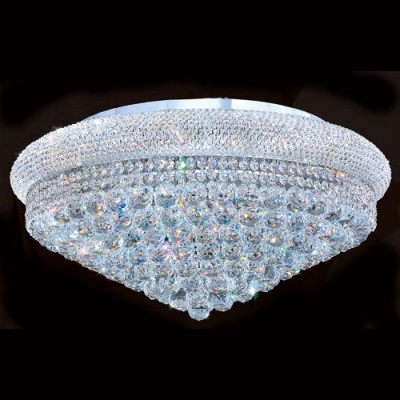 Corp Empire 15-Light Chrome Finish with Clear-Crystals Ceiling-Light