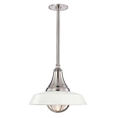 White Satin Nickel 18-Inch LED 12-Light Pendant