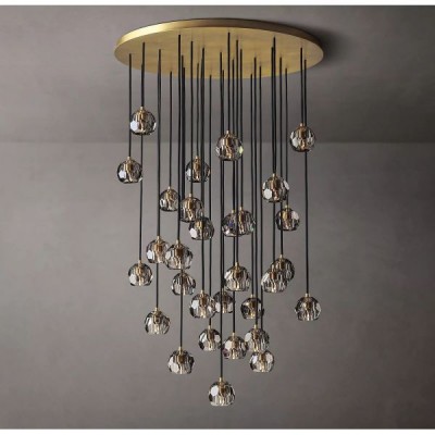Postmodern design style chandeliers  Brass