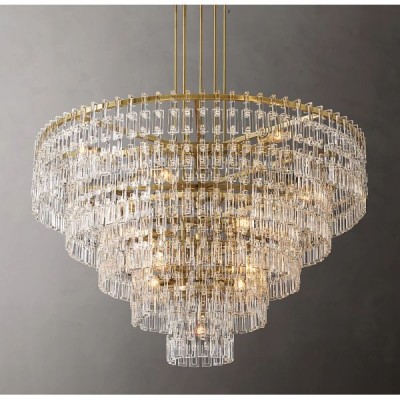 Postmodern design style chandeliers  Brass