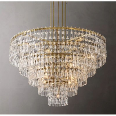 Postmodern design style chandeliers  Brass