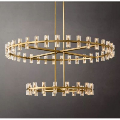 Postmodern design style chandeliers  Brass