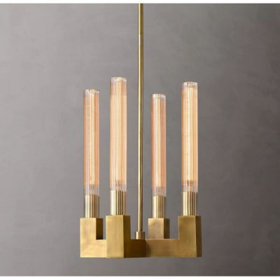 Postmodern design style chandeliers  Brass