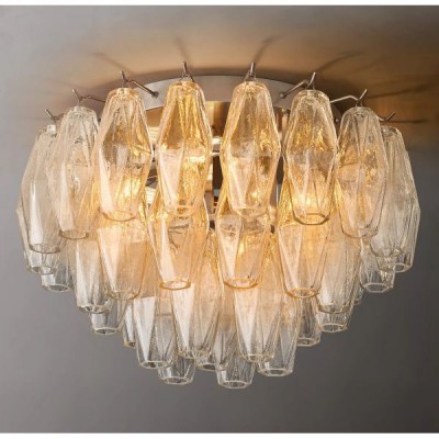 Postmodern design style chandeliers   Chrome