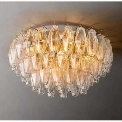 Postmodern design style chandeliers   Chrome