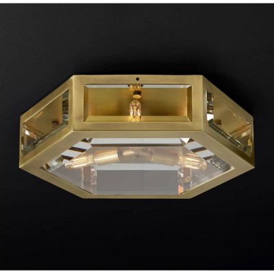 Postmodern design style chandeliers  Brass