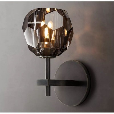 Postmodern design style wall lighting Black