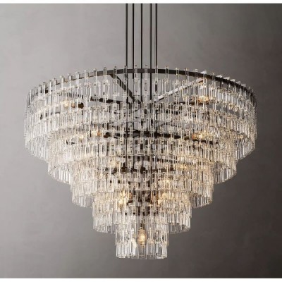 Postmodern design style chandeliers  Black