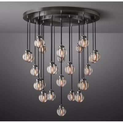 Postmodern design style chandeliers  Black