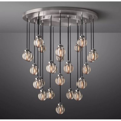 Postmodern design style chandeliers   Chrome