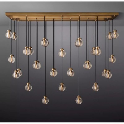 Postmodern design style chandeliers  Brass