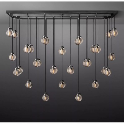 Postmodern design style chandeliers  Black