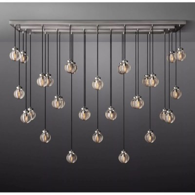 Postmodern design style chandeliers   Chrome
