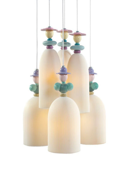Lladro Mademoiselle 6 Lights Gathering In The Lawn Ceiling Lamp (US)