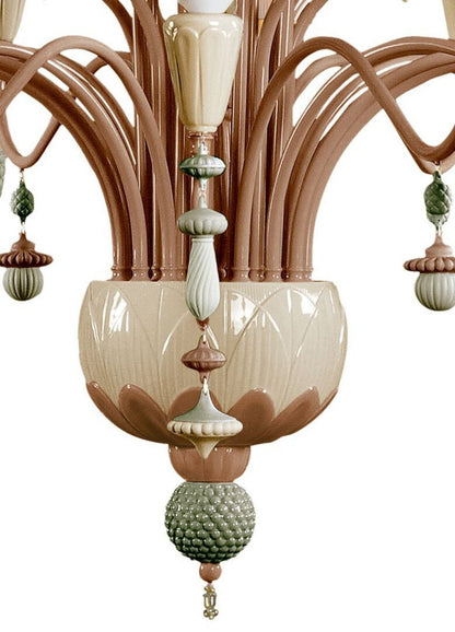 Lladro Ivy and Seed 32 Lights Chandelier Flat Model (US) - Large