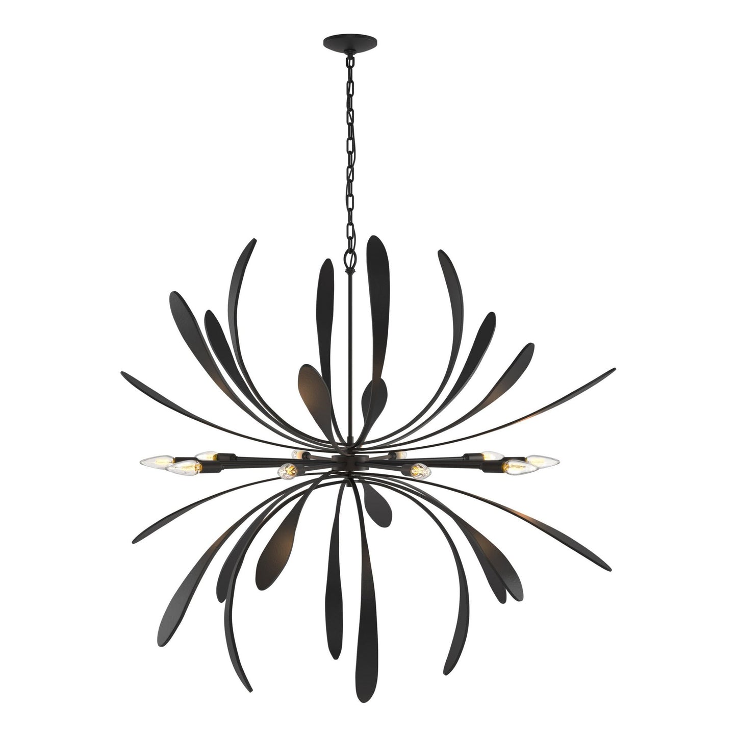 Dahlia Large Chandelier 10-Light in Black