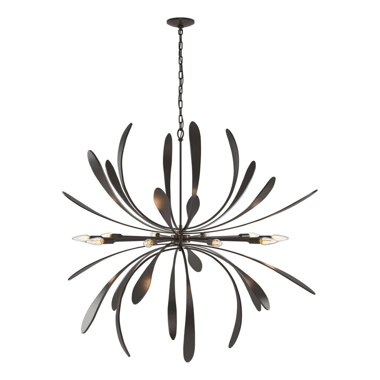 Dahlia Large Chandelier 10-Light in Oil Rubbed Bronze