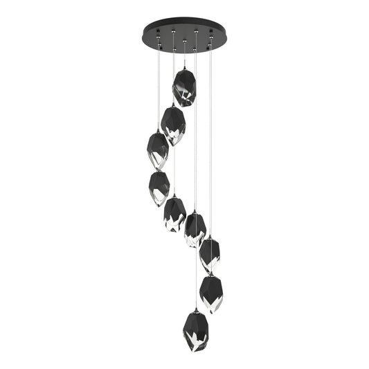 Chrysalis 9-Light Large Crystal Pendant 9-Light Black Crystal (BP) in Black