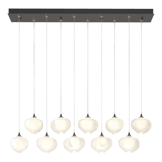 Ume 10-Light Pendant 10-Light Frosted Glass (FD) in Dark Smoke