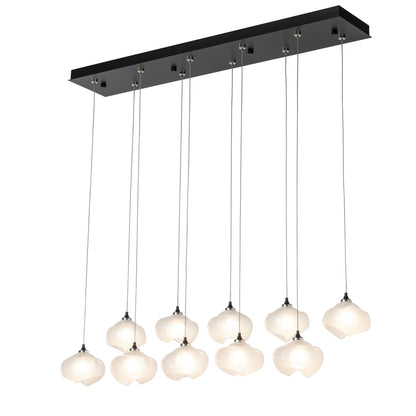 Ume 10-Light Pendant 10-Light Frosted Glass (FD) in Black