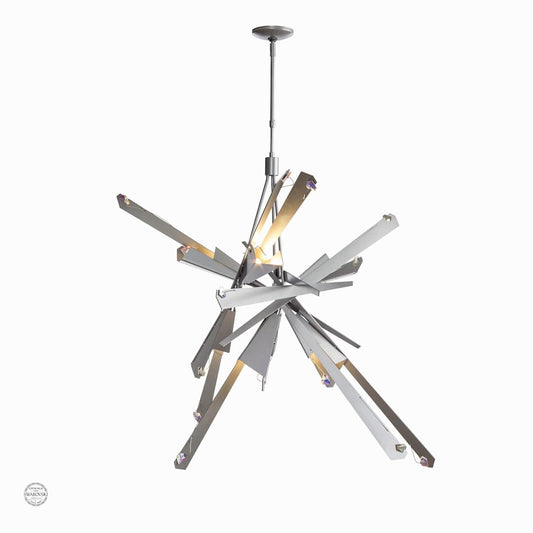 Nova 6 Light 47-3/16" Wide Abstract Chandelier with Swarovski Crystals